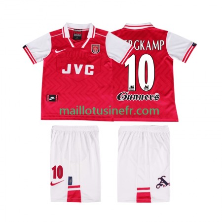 Maillot de Foot Arsenal BERGKAMP 10 Domicile Retro 1996 1997 - Enfant